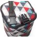 LCY Insulated Baby Bottle Cooler Bag | Holds 4 Bottles | Colorful Triangles | Hanging Strap Included - Buy Online on GoSupps.com