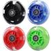 Gladeer 3-Wheeled Scooter Rear Wheels 80mm 2-Pack with Light Up feature - Inline Skate Replacement Wheels w/Bearings (Blue) - Buy Online on GoSupps.com