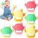 Treela 6 Pack Baby Teething Toys Silicone Teething Toys for Baby Hand Baby Chew Toys Teethers for Sucking Needs Mitten Teething for Babies
