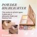Glow Bronzer Highlighter Palette - Vegan & Cruelty-Free Illuminating Makeup Kit - 4 Shimmering Colors with Mirror for a Radiant Look - Buy Online on GoSupps.com