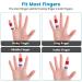 20-Piece Finger Protection Bandage Set | Stretchy Covers for Arthritis Injury & Sports | Red & White - Buy Online on GoSupps.com