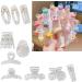 Muloo Pack of 10 Clear Acrylic Hair Clips DIY Hair Accessories Clear Hair Clip Clear Hair Pins Hair Barrette Acrylic Material 2# - Buy Online on GoSupps.com