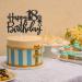 Tenhaisi Glitter Black Happy 18th Birthday Cake Topper 18th Birthday Party Decoration - 18 and Fabulous Birthday Topper for Cake - Cheers To 18 Years Wedding Anniversary/Birthday Party Decoration - Buy Online on GoSupps.com