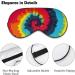 Adjustable Tie Dye Sleep Mask for Women | Comfortable Eye Shades Cover with Elastic Strap for Better Sleep - Buy Online on GoSupps.com
