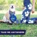 Bonza Large Collapsible Dog Bowl 1000 mL - Sturdy Reinforced Rim - Navy Blue | Includes Carabiner & Water Bottle Holder Keychain - Buy Online on GoSupps.com