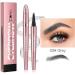Magic Eyebrow Pencil 3d Microblading Eyebrow Pen Smudge Proof Liquid Eyebrow Pencil Waterproof Eyebrow Pen With 4 Fork Tip Lasting Eyebrow Makeup For Natural Looking Brows(Gray) - Buy Online on GoSupps.com