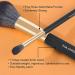 MAANGE 10-Piece Travel Makeup Brushes Set with Case - Foundation Kabuki Blush Eyeshadow Brushes, Sponge, and Cleaner (Blackgold) - Buy Online on GoSupps.com