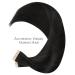 Salife Tape Extensions - 40Pcs 100g Natural Black Real Hair 14 Invisible Tape-In Hair Extensions - Silky Straight 35cm #1B - Buy Online on GoSupps.com