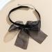Shop Oralgos Fashionable Black Mains Neck Band with Bow - Elegant Collar Necklace for Women | Stylish Jewelry for a Chic Look - Buy Online on GoSupps.com