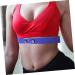 Anneomas Elastic Breast Belt - Heart Surveillance & Cardiac Monitor Chest Strap - Adjustable Blue Sports Belt for Women - 17x3x0.1cm - Buy Online on GoSupps.com