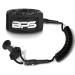 BPS New Zealand 'Storm' Pro Bodyboard Leash - Wrist Surf Coiled Leash Bodyboarding Premium Coil with Leash with Plug Koru Black