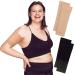 2 Pairs Arm Slimming Shapers For Women - Upper Arm Compression Sleeve To Tone Arms - Arm Wraps For Flabby Arms - Helps Shape Upper Arms Ideal For Plus Size Women ( Black + Beige )