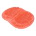 Shower-foot scrubber non-slip suction cups shower foot massager scrubber foot cleaner washing brush for peeling cleaning foot improvement of foot circulation (red)