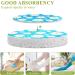 3-Pack Cleaning Kitchen Sponges Oval Daisy Flower Blue Kitchen Cellulose Dishwashing Wood Pulp Cotton - Buy Online on GoSupps.com