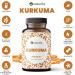 Naturila High Dose Turmeric Capsules - 16 000 mg Daily Dosage 90 Vegan Curcuma Capsules Pure 95% Extract 6-Month Supply Laboratory Tested - Buy Online on GoSupps.com