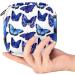 Beautiful Blue Napkin Storage Bag with Butterfly Pattern | Portable Menstrual Cup | Ideal for Teens & Women - Buy Online on GoSupps.com