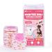 PET soft dog diapers for bitches 20 pieces of disposable diapers for dogs & cats high-suction cat diapers Figure trousers for bitches with adjustable tail hole (XS-20 pieces)