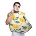 Yellow Lemon Shaving Bib Gifts for Dad Waterproof Lemon Print Beard Apron One Size Fits All