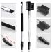 3 Pcs Angled Eyebrow Brush and Comb Set with Spoolie - Professional Eyebrow Grooming Tool in White - Buy Online on GoSupps.com
