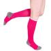 Royfa compression socks for Women and Men 15-20 mmHg support Sock for All-Day Wear Sports Performance circulation compression sock - Great For Running active sport athletic. (Large Pink) Large Pink