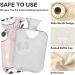 Hot Water Bottle with Cover 2L - Large Pink Panda for Pain Relief | Soothing Heat Therapy - Buy Online on GoSupps.com