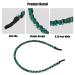 VOCOSTE Rhinestone Hair Hoop Headband for Women - Green, 0.24 Wide - Buy Online on GoSupps.com