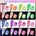 MIZHSE Neon Reflective Cat Eye Gel Nail Polish Set - Fluorescent Glitter Magnetic Neon Gel Varnish - Buy Online on GoSupps.com