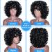 KEAT 14-Inch Curly Afro Wig for Black Women | Natural-Looking Synthetic Hair with Bangs - Heat Resistant K001BKA - Buy Online on GoSupps.com