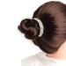 Ponytail Hair Clips - 4 Pcs Gradient Rhinestone Hair Styling Claws in White Purple Champagne Gold | Large Glittering Hair Pins Accessories for Women and Girls - Buy Online on GoSupps.com
