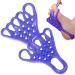 Tioheam toe separator highly elastic toe separator with bump massage points - 1 pair of toe spacers to correct bale therapeutic relief of claws hammer toe blue
