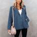 Hanxiulin Oversized Plush Hoodie Jacket - Women's Long Arm Winter Coat for Hiking & Transition - Art Fur XL Blue - Buy Online on GoSupps.com