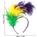 MWOOT Feather Headband 1920s Fascinator Headwear Purple Yellow Green Feather Headpiece Hair Accessories for Cocktail Wedding Tea Party  - Buy Online on GoSupps.com