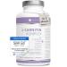 180 capsules L-carnitin high dose-Premium raw material Carnipure from Lonza with the vitamins B3 B6 and C-vegan L-carnitine capsules with cholin lysine green tea caffeine and piperine