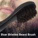 AIBYKS Portable Beard Brush - Wild Boar Bristles & Natural Beech Wood Handle | Perfect for Combing Cleaning Dirt & Dead Skin - Buy Online on GoSupps.com
