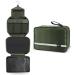 Travel Toiletry Bag for Men - Hanging Toiletry Bag with 4 Compartments Portable and Waterproof Compact Travel Bathroom Organizer Ideal for Travel or Daily Life (Olive Green)
