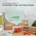 Compostic Home Compostable Cling Wrap - Eco Friendly Reusable Food Wrap, 150 SQ.FT (2 Pack) - Buy Online on GoSupps.com