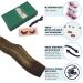 GOO GOO Balayage Chocolate Brown to Caramel Blonde Human Hair Extensions - 16 Inch Invisible Wire Hairpiece - Buy Online on GoSupps.com