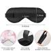 Haskirky Light Blocking Eye Mask for Deep Sleep - Breathable & Adjustable for Men and Women - Perfect for Travel, Yoga, Meditation - Watercolor Pink - Buy Online on GoSupps.com