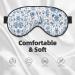Buy Flowers and Leaves Print Unisex Sleep Eye Mask - Soft Comfort Cover for Travel Yoga & Shift Work - Buy Online on GoSupps.com