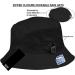 Adjustable Waterproof Nylon Bucket Rain Hat - Easy to Fold | CL3056 Black - Buy Online on GoSupps.com