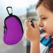 MEDMAX Neoprene Asthma Inhaler Holder - Purple Case with Carabiner Clip - Buy Online on GoSupps.com