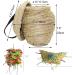 Birds Nest Straw Birdhouse 100% Natural Fiber - Cozy Resting Breeding Place Parrot Chewing Foraging Toys for Parakeets Cockatiels Conures Budgie Lovebirds Finches - Buy Online on GoSupps.com