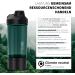 720 DGree Fitness Shaker Ubershaker 550ml - Leakproof BPA-Free Protein Mixer Cup for Creamy Shakes - Premium Gym & Workout Nutrition in Emerald Green - Buy Online on GoSupps.com