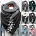 Shop Hanxiulin Ladies Winter Cotton Triangle Scarf - Stylish Cashmere Neck Warmer for Cold Weather - Buy Online on GoSupps.com