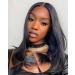 WEAR AND GO GLUEST WIG HUMAN WIG GLUEST Remy Hair Wig Yddm5x5 HD Lace 16 Inch Pre Plucked Pre Cut 180% Density Straight Human Wig Gluess Lace Wig Human Hair Ready to Wear Closure Wig 16 inch 5x5 Natural Black Straight Wig