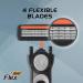 BIC Hybrid Flex 4 Titanium Men's Disposable Razors - Smooth & Close Shave - 4 Cartridges + 1 Handle - Buy Online on GoSupps.com