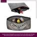 Shop BERTONI Owl-Eleonora Cosmetic Bag | Grey Felt Make-Up Case with Unique Motifs - International Shipping Available - Buy Online on GoSupps.com