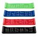 Amonax Resistance Bands Set for Women and Men Exercise Fitness Home Gym Bands for Legs and Glutes and Arms. Yoga Pilates Resistant Band Mini Loop Bands Therapy Stretch Band Green+Blue+Red+Black One Size