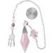 Kyeygwo Rose Quartz Pendulum - Double Crystal Point for Divination Meditation & Reiki Healing | International Shipping - Buy Online on GoSupps.com