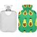 Shop Naanle Cute Slice Avocado Heat Bottle - 2L Transparent Hot Water Bottle for Pain Relief & Therapy | Ideal for Bed Hands & Feet - Buy Online on GoSupps.com